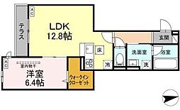 狛江市東和泉3丁目アパート 1LDKの間取図画像