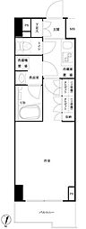 ルーブル池袋弍番館 1Kの間取図画像