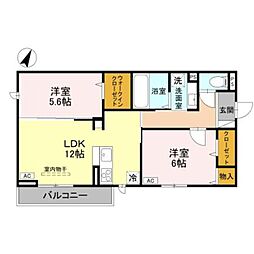 間取図画像 2LDK