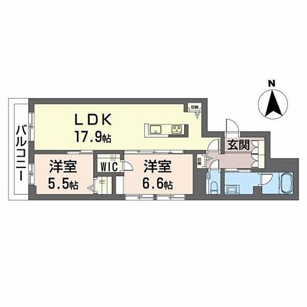 シャーメゾン河原町荒神口 0203｜京都府京都市上京区河原町通荒神口下る上生洲町(賃貸マンション2LDK・2階・67.69㎡)の写真 その2