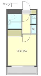 ダイヤコーポ宮前平 1Kの間取図画像