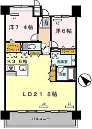 ロイヤルパークス豊洲 2LDKの間取図画像