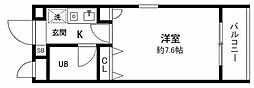 プレンディ戸塚 1Kの間取図画像