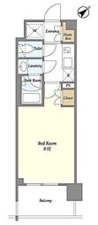 BLUROCKHIGASHI-KANAGAWA 1Kの間取図画像