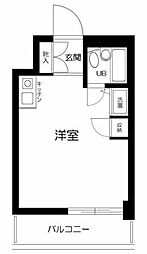 ウインベルソロ鶴見NO5 ワンルームの間取図画像