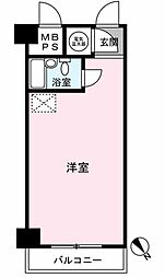 ライオンズマンション平沼第3 ワンルームの間取図画像