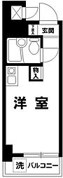 TOP鶴見No.1 ワンルームの間取図画像