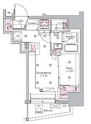 シーフォルム板橋3 6階1DKの間取り