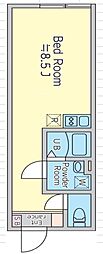 BloomTowerOshiage ワンルームの間取図画像