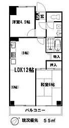 グリーンシティ藤重壱番館 3階3DKの間取り