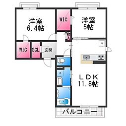 間取図画像 2LDK
