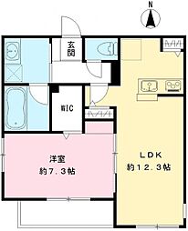 Ys Court 2 1LDKの間取図画像
