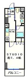 フィールA渋谷 1Kの間取図画像