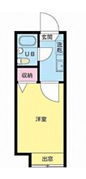 プチクレール北綾瀬B 1Kの間取図画像