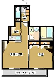 ファレオ千石 3階1LDKの間取り