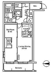 S-FORT横浜青葉台 1LDKの間取図画像