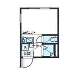 Belforma 2階ワンルームの間取り