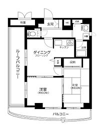 AzaleaHouse練馬 10階2DKの間取り