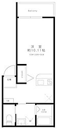 Good Residence新検見川 ワンルームの間取図画像