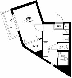 Ts garden滝野川 3階1Kの間取り