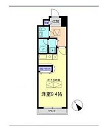 ヴィヴァーチェあざみ野 ワンルームの間取図画像