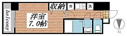 モカネスト久が原 1Kの間取図画像