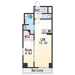 NEXTAGE吉田 1LDKの間取図画像