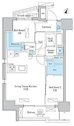 オルサス板橋本町 5階2LDKの間取り