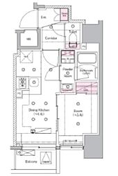 シーフォルム板橋3 3階1DKの間取り
