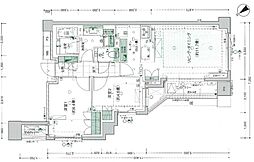 ザ・パークハウス上目黒ピアース 2LDKの間取図画像