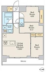 間取図画像 3LDK