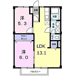 間取図画像 2LDK