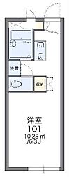 レオパレスサニーヒル 1Kの間取図画像