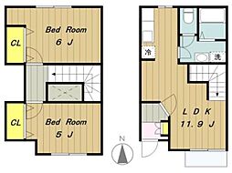 エスペランサＡ 2LDKの間取り