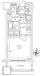 パークアクシス御茶ノ水ステージ 1Kの間取図画像