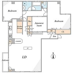 リトルポンズ 3LDKの間取図画像