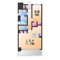 ドーマ泉大津 1LDKの間取図画像
