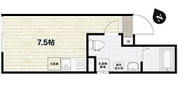 京急本線 京急蒲田駅 徒歩7分の賃貸マンション 3階ワンルームの間取り