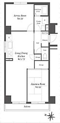 亀有レジデンス 1SLDKの間取図画像