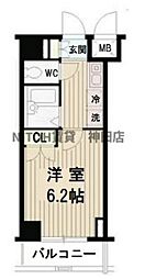 Ｔ＆Ｇ四谷マンション 6階1Kの間取り