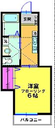Landhills妙蓮寺 1Kの間取図画像