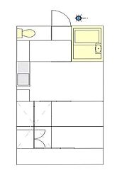 エル鷹の台I 1階1DKの間取り