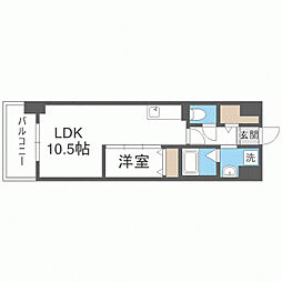 間取図画像 1LDK