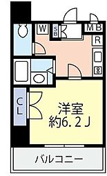 グランヴァン東池袋2 1Kの間取図画像