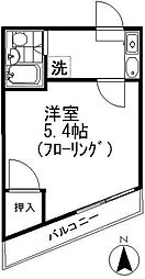 吉祥寺ビル 4階1Kの間取り