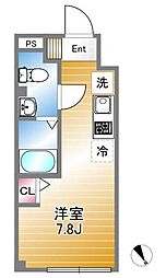 ウィンレックス上石神井 ワンルームの間取図画像