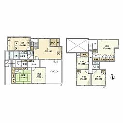 小川戸建 6LDKの間取り