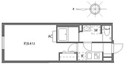 セレヌコート池袋本町 1Kの間取図画像