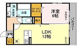 MUMcourt 3階1LDKの間取り