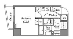オーパスホームズ大泉学園II 4階1Kの間取り